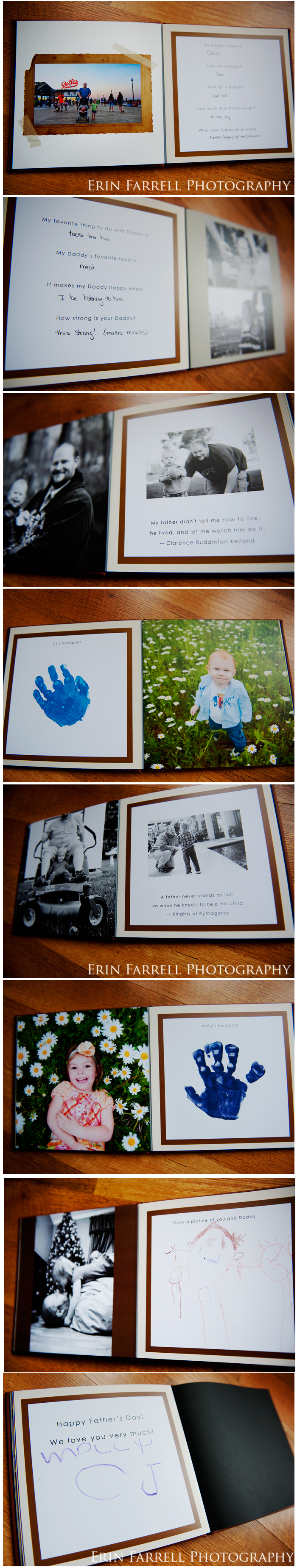 delaware children's portrait photographer father's day book
