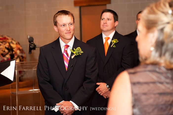 delaware wedding photographer, baltimore american visionary art museum wedding, colorful pink and orange wedding