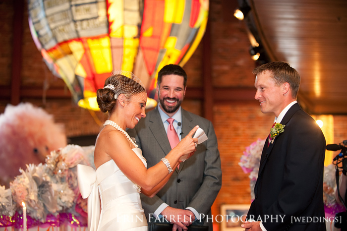 delaware wedding photographer, baltimore american visionary art museum wedding, colorful pink and orange wedding