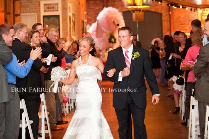 delaware wedding photographer, baltimore american visionary art museum wedding, colorful pink and orange wedding
