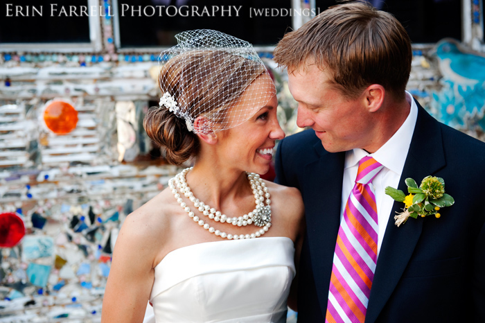 delaware wedding photographer, baltimore american visionary art museum wedding, colorful pink and orange wedding