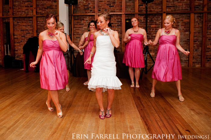 delaware wedding photographer, baltimore american visionary art museum wedding, colorful pink and orange wedding